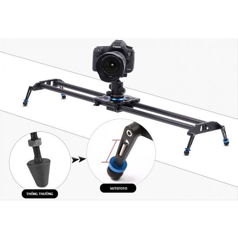 Thanh trượt slider dolly Sutefoto carbon fiber 80cm