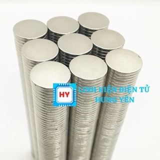 Combo 5 Nam Châm Đất Hiếm Tròn Nhiều Kích Thước