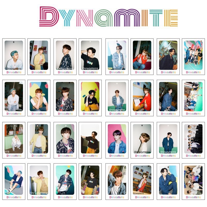 lomo ẢNH BTS DYNAMITE gồm 32 tấm