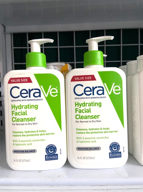 Sửa rửa mặt da khô Cerave Hydrating Cleanser 355ml/473ml | BigBuy360 - bigbuy360.vn