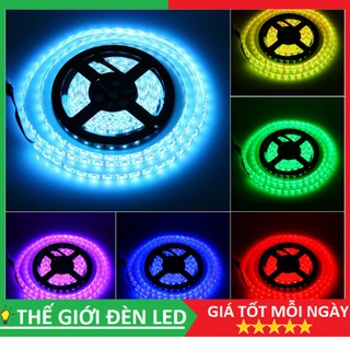 Cuộn Led dây dán 5050 điện 12V - cuộn 5 mét có keo chống nước IP65 Đủ màu