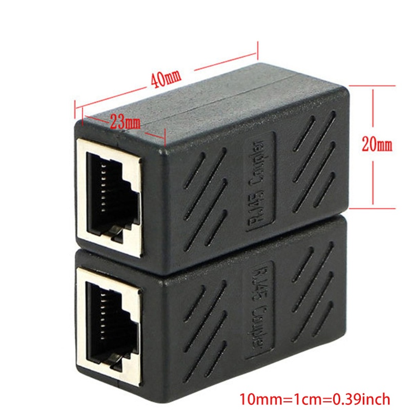 Bộ 2 Đầu Nối Dây Mạng Lan Rj45 Female Sang Female Cat6