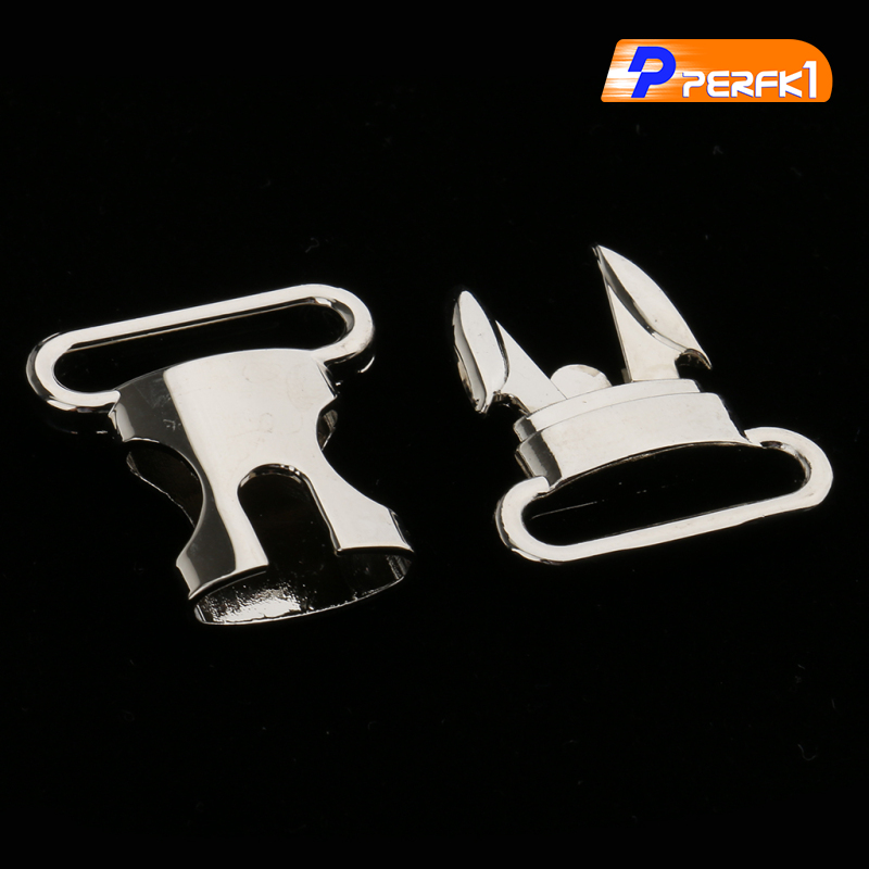 Hot-2pcs Stainless Steel Side Release Buckles for Webbing Quick Release Buckles