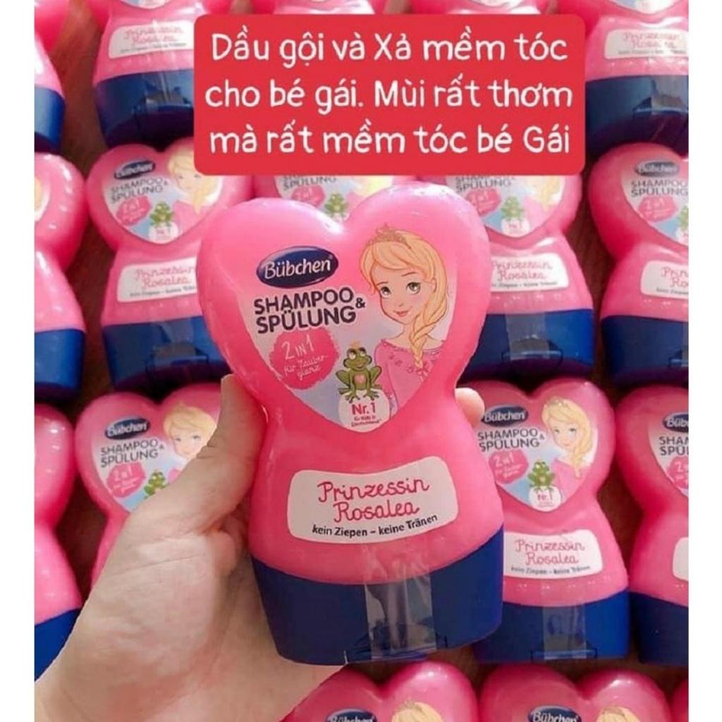 Dầu gội xả dành cho bé Bubchen Shampoo &amp; Spulung Prinzessin Rosalea 230ML- Bill Đức