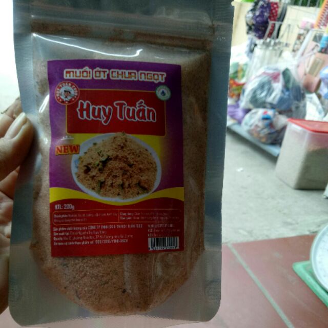 Muối ớt chua cay Huy Tuấn  200g( ngon như Hảo Hảo)