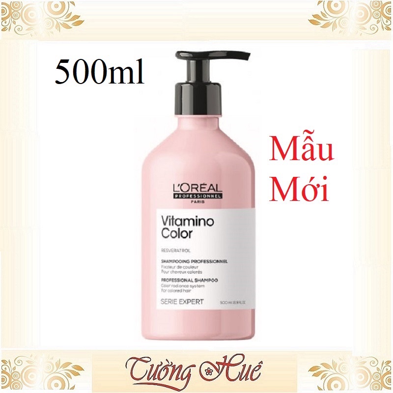 [CAM KẾT CHÍNH HÃNG] SALON Dầu Gội Dành Cho Tóc Nhuộm LOREAL L'OREAL SERIE EXPERT VITAMINO COLOR 300ml + 500ml