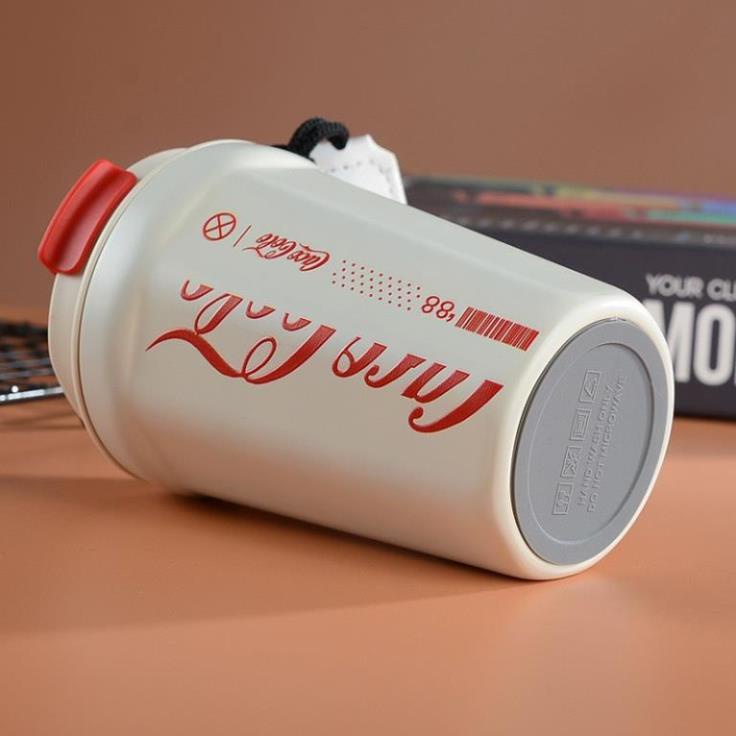 Ly Giữ Nhiệt Uống Cà Phê Chuyên Dụng RUGUO Đồng Thương Hiệu Coca Cola Bằng Thép Không Gỉ 316 Nắp Kín