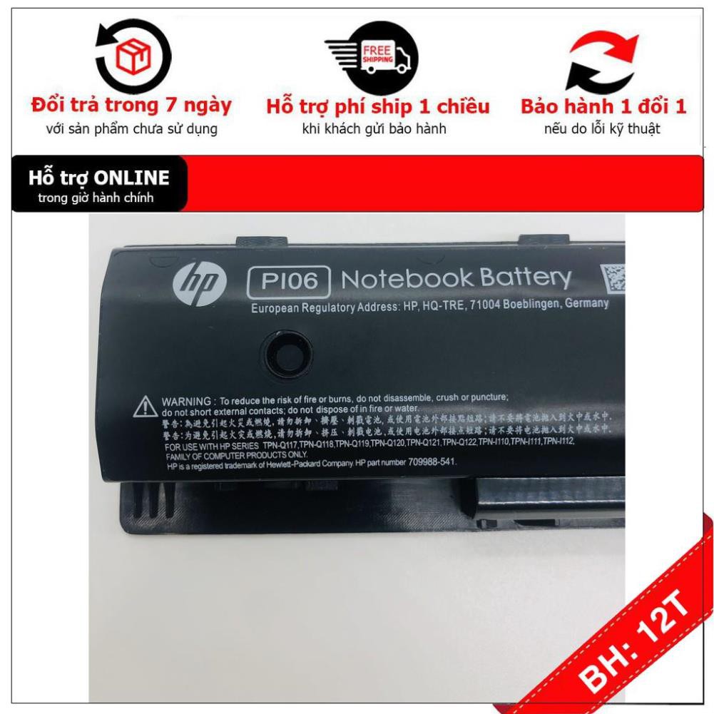 [BH12TH] Pin Laptop HP Envy TouchSmart 15 J 17J HP Envy 15-D 15-E 15-F  Pailion 17-A 17-E Mã Pin PI06 Có Video thực tế