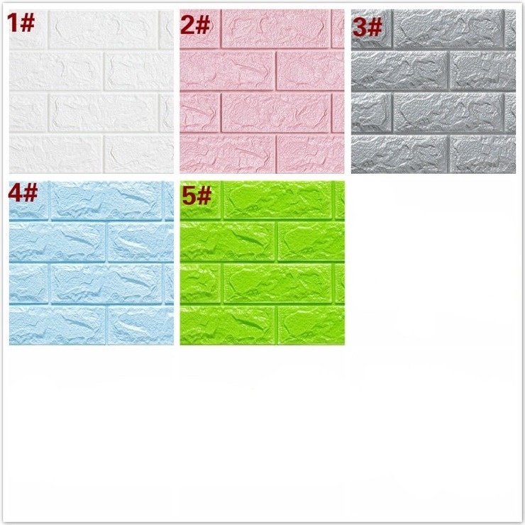 Hàng mới về Giấy dán tường họa tiết gạch 3D độc đáo trang trí nhà cửa