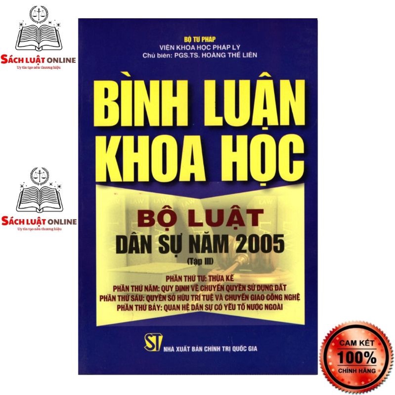Sách - Bình luận khoa học Bộ luật dân sự năm 2005