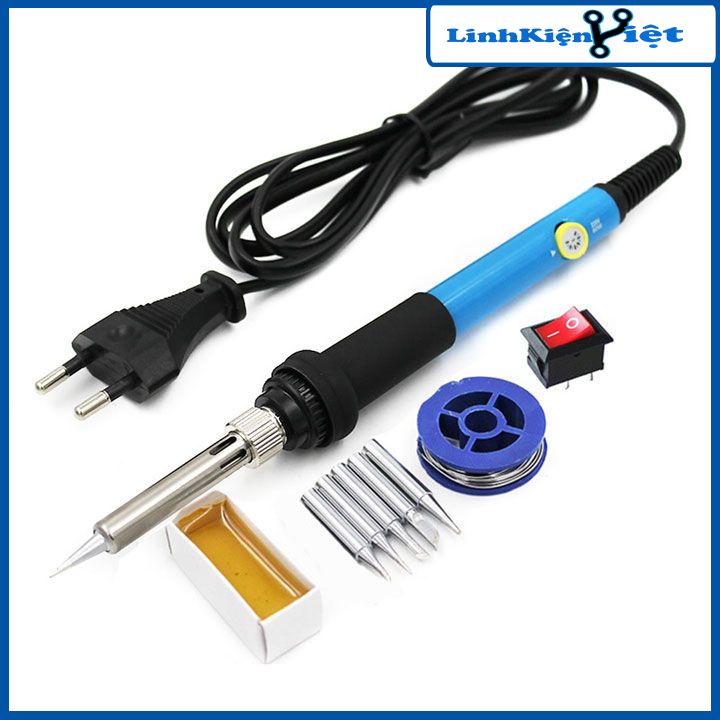Combo tay hàn nhiệt TQ936 + 5 đầu hàn + 1 thiếc + 1 nhựa thông + 1 công tắc