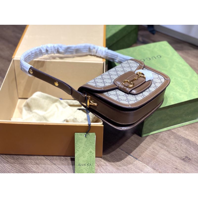 Túi chéo nữ G.C Horsebit sz21cm hàng super vip lót da lộn tag vàng đồng fullbox hãng