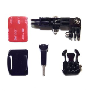 Bộ gắn cằm camera hành trình Gopro, Sjcam vào cằm mũ bảo hiểm Fullface gắn cằm gắn tai (không bao gồm mũ)