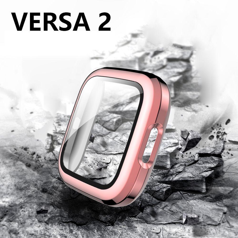 Kính Cường Lực 9H Bảo Vệ Toàn Diện 360 Độ Chống Sốc Cho Đồng Hồ Thông Minh Fitbit Versa 2