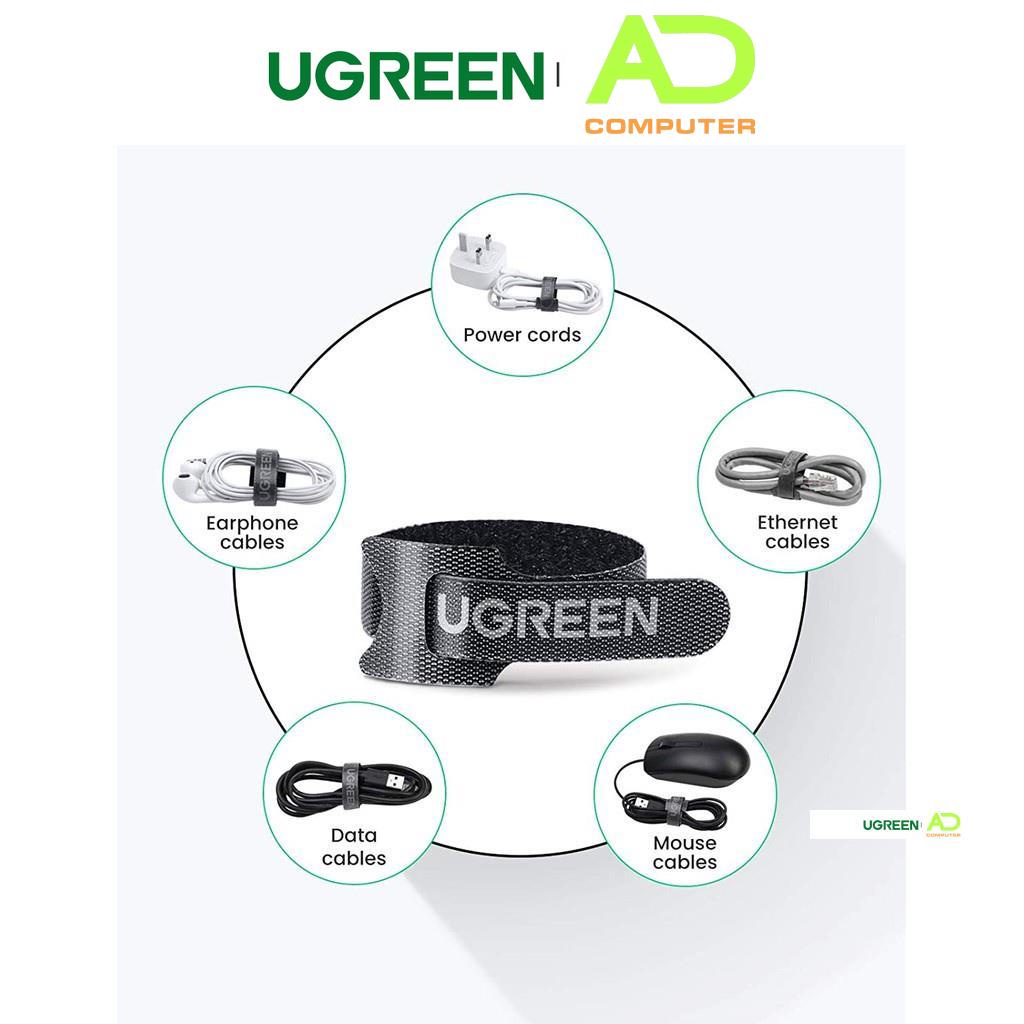 Dây dán tiện lợi UGREEN 50370 Velcro làm gọn dây sạc, dây tai nghe, dây máy tính...dài 14cm