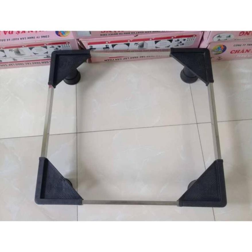 Kệ kê chân tủ lạnh, máy giặt  chất liệu inox , điều chỉnh được size phù hợp tất cả các kích cỡ khác nhau.