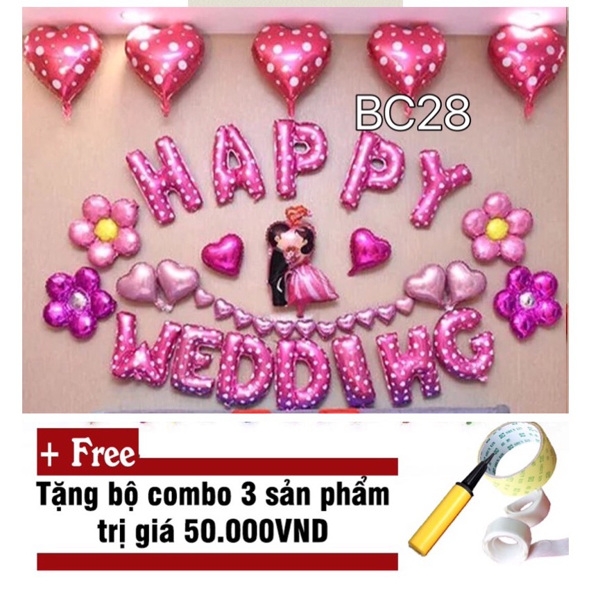 SET BÓNG CƯỚI TRANG TRÍ PHÒNG TÂN HÔN (BC28)