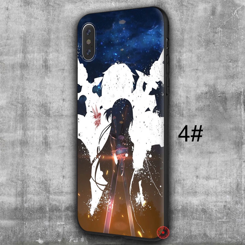 Ốp điện thoại in hình Sword Art Online Kirito thích hợp cho IPHONE SE XR 5 5S 6 6S 7 8 11 PRO MAX PLUS UOL89