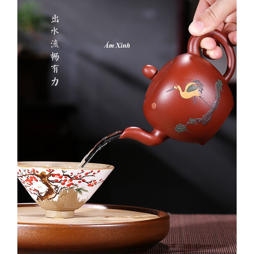 Ấm Tử Sa Nghi Hưng Mỹ Nhân Kiên 210 ml (Đại Hồng Bào)