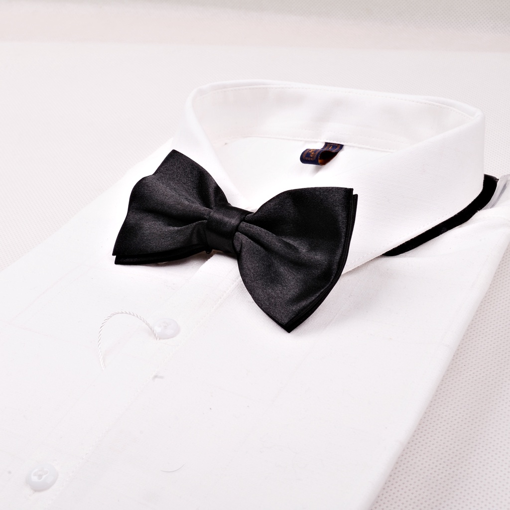 Nơ đeo cổ nam Hà Nội, nơ lụa 2 cánh nhiều màu