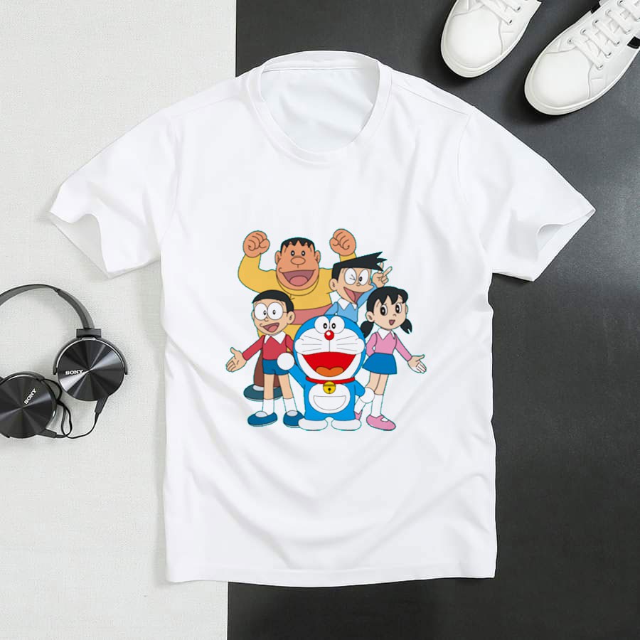 Áo Thun Phim Hoạt Hình Doraemon và Những Người Bạn  ( Có Size Trẻ Em ) 21.25