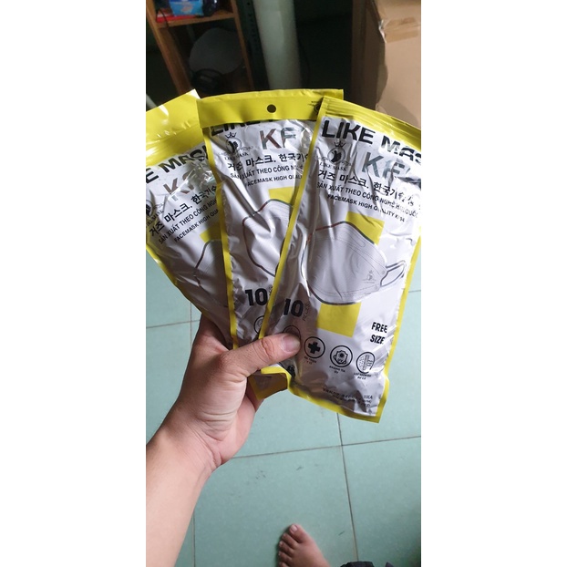 1 Thùng 300C khẩu trang kf94 Like Mask màu Trắng