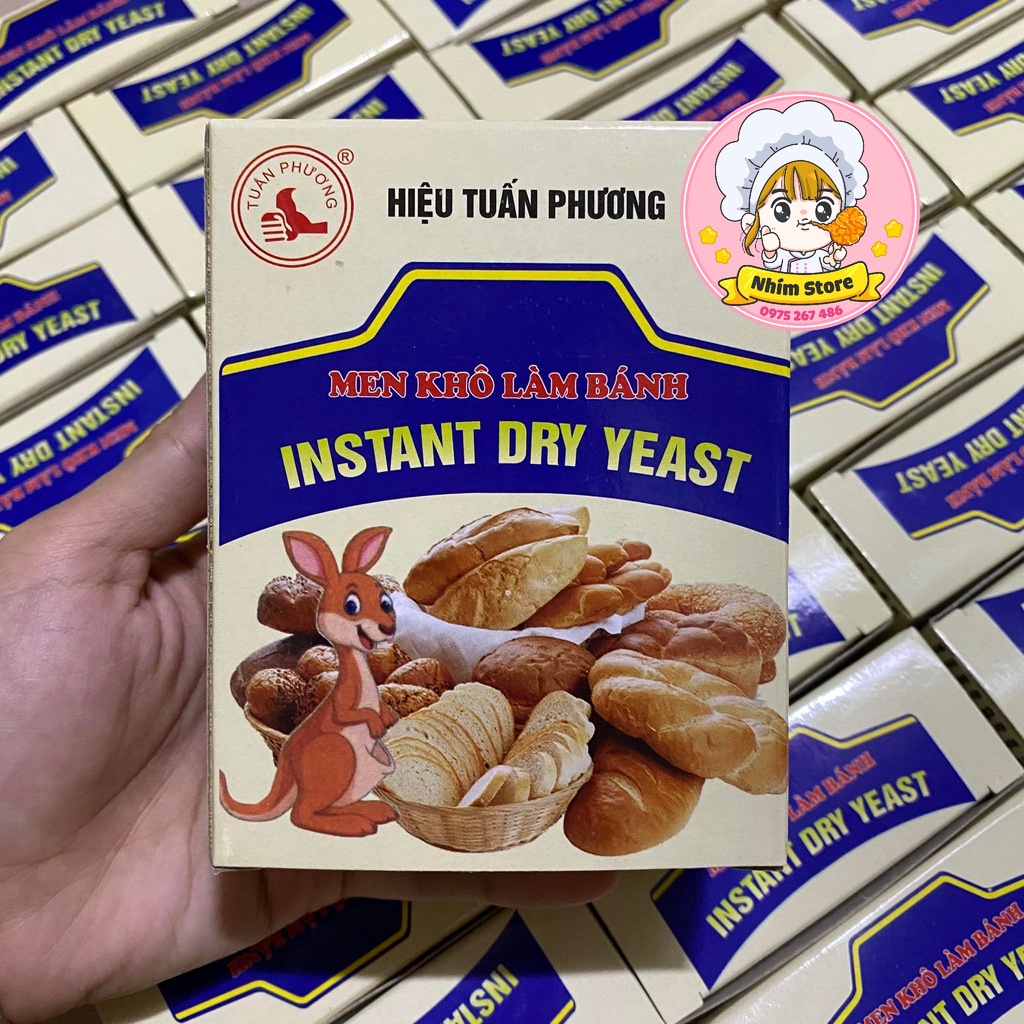 Men nở | men khô làm bánh mì 10g - Instant Dry Yeast