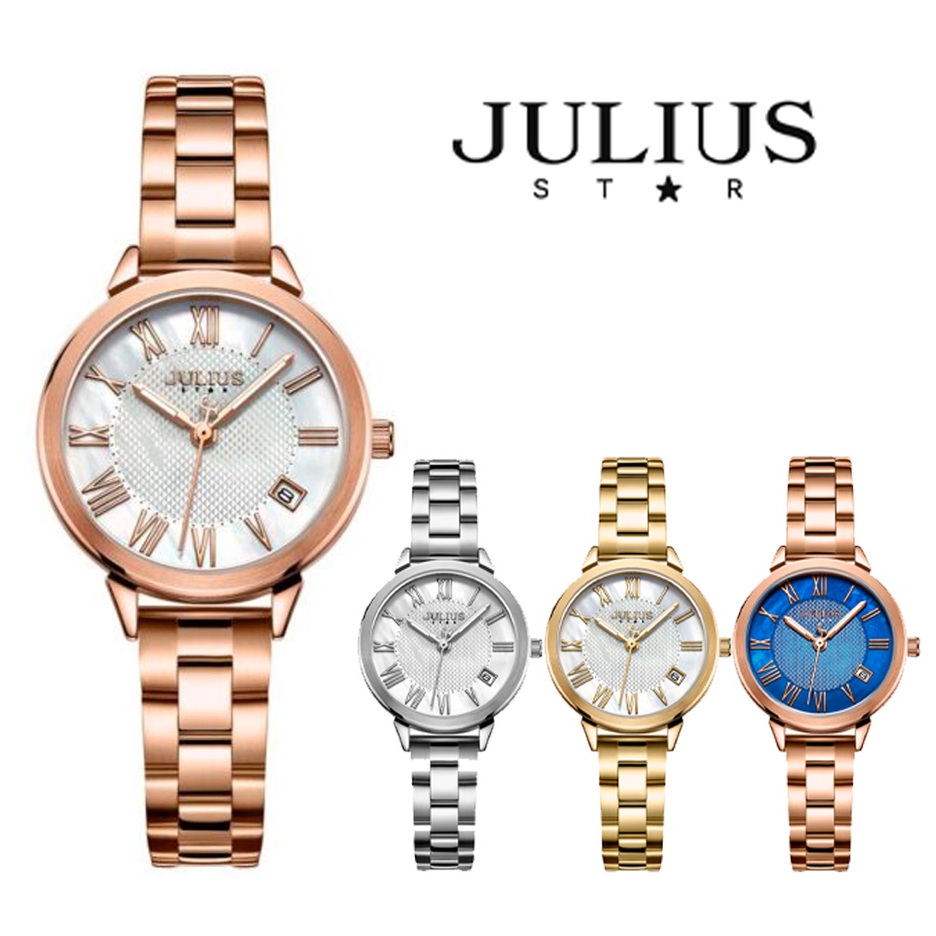 Đồng hồ nữ Julius Star JS-015 dây thép | Julius Official