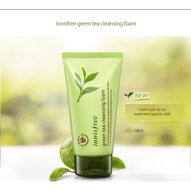 Sữa rửa mặt trà xanh innisfree sale 50%