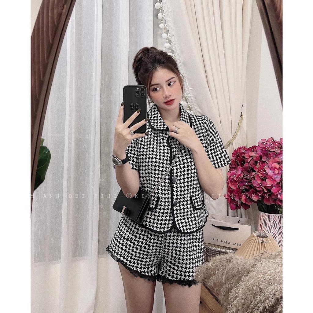 SET ÁO ZICZAC QUẦN PHA REN HÀNG NHẬP Ꮯɦấȶ Ꮮɨệʊ: ziczac bố. Có 1 màu. Size dưới 55kg vừa. Đơn giản mà xinh