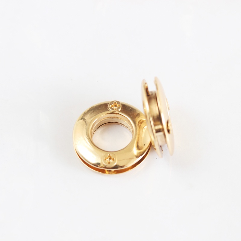 Bộ 2 Phụ Kiện Bằng Hợp Kim Kẽm Mạ Vàng 1.4cm Cho Túi Xách