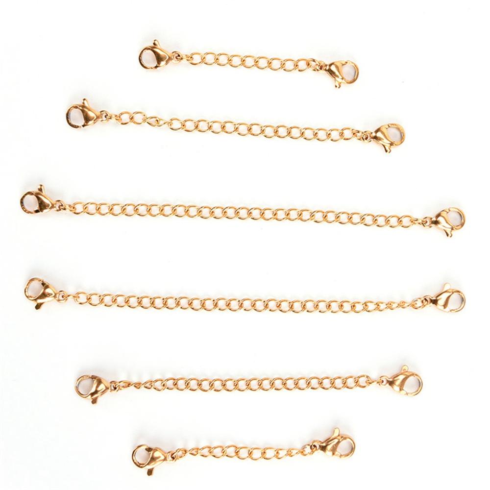 Dây Nối Dài Vòng Cổ Thủ Công Bằng Thép Không Gỉ Có Khóa Tôm Hùm