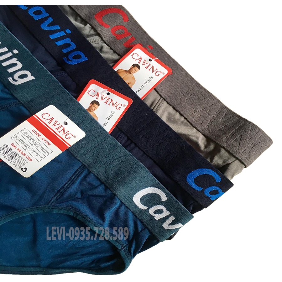 Quần Lót Nam CAVING Vải Thun Lạnh Cao Cấp, Cạp 4cm, Co Dãn, Thấm Hút Tốt, Kháng Khuẩn