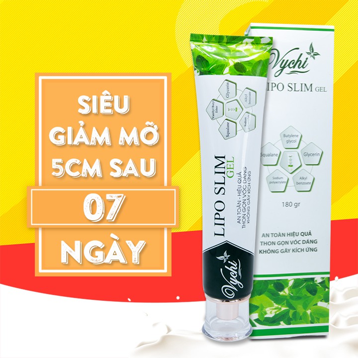 Kem tan mỡ bụng LIPOSLIM GEL kem giảm mỡ bụng dùng cho cả mẹ bầu sau sinh NAG