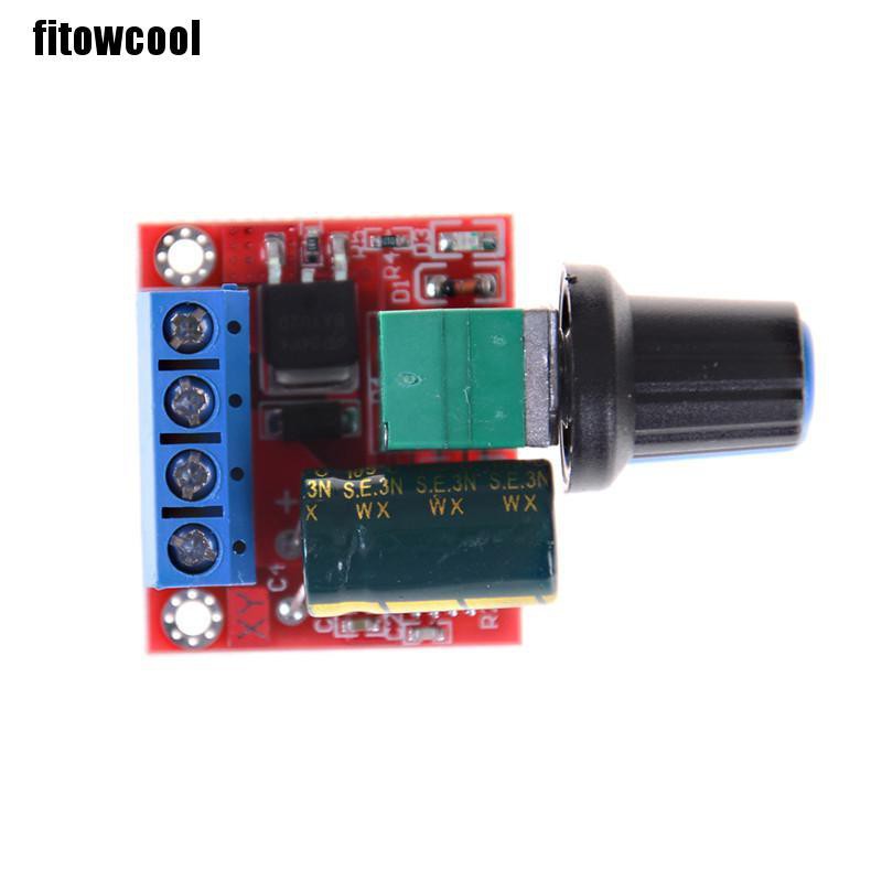 Fcvn Mini DC Motor PWM Speed Controller 5A 4.5V-35V Speed Control Switch LED Dimmer Motivated