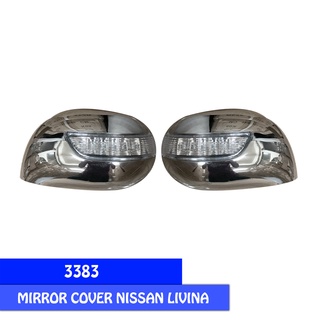 Ốp gương chiếu hậu cho xe ô tô nissan livina 2007-2013 3383