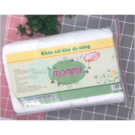 GÓI KHĂN VẢI KHÔ ĐA NĂNG BABY MOMMY (LOẠI 300 TỜ/ GÓI), AN TOÀN CHO BÉ