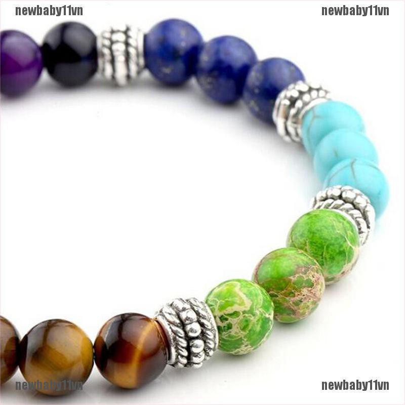 Vòng đá 7 hạt Chakra độc đáo thời trang dành cho nữ