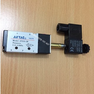 Van điện từ khí nén AIRTAC 4v210-08, van điều khiển xi lanh khí nén