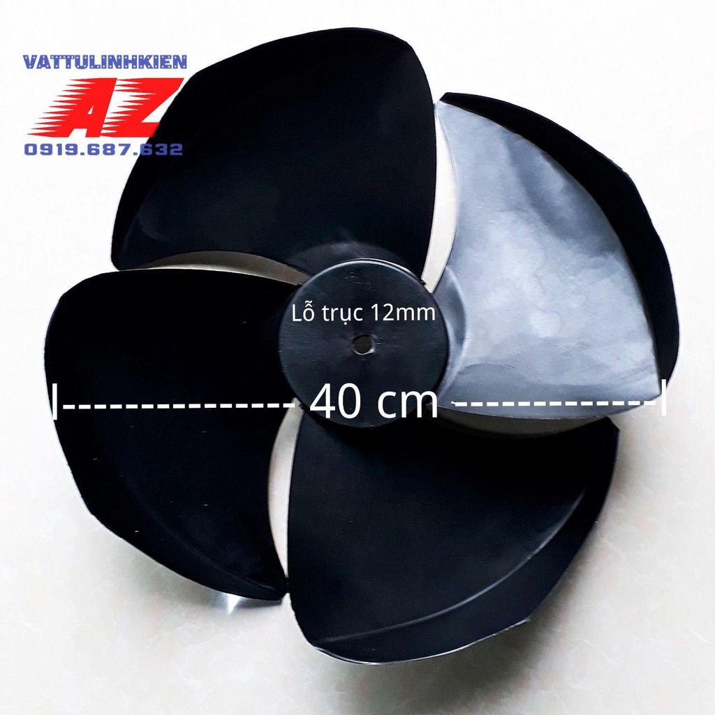 Cánh quạt hơi nước có gờ đường kính 40 cm -lỗ trục 12mm - ngược chiều