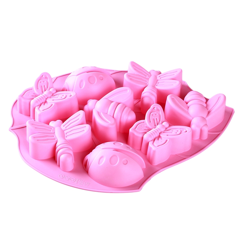 Khuôn Silicon Làm Bánh Kem/Xà Phòng Handmade Tạo Hình Côn Trùng