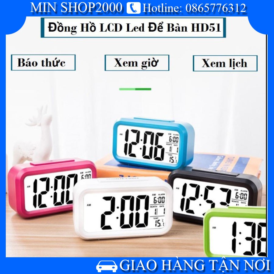ĐỒNG HỒ ĐỂ BÀN, KIÊM BÁO THỨC THÔNG MINH BH toàn quốc 1 đổi 1 tại Min Shop2000