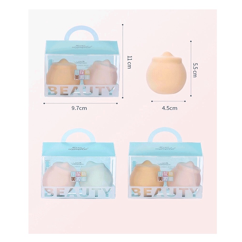 Set 2 Mút Trang Điểm Tán Kem Nền Che Khuyết Điểm