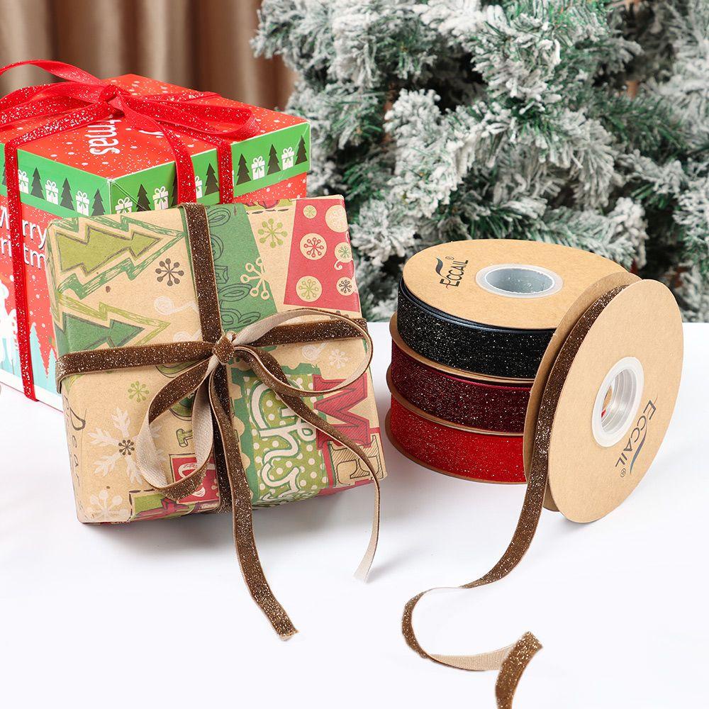 Vẻ Đẹp 10mm 25mm 10yards|Dây Ruy Băng Bằng Nhung Dùng Gói Quà / Trang Trí Nhà Cửa
