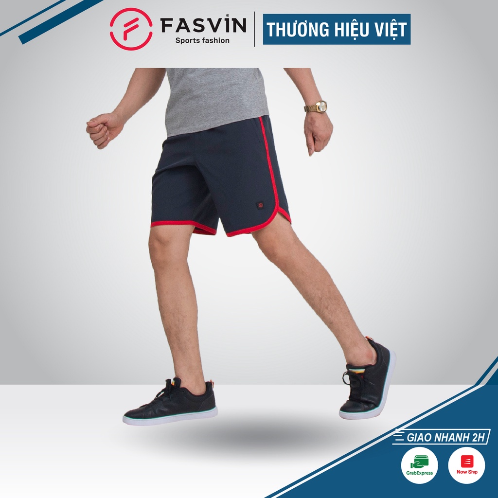 Quần đùi thể thao nam Fasvin Q21432.HN vải gió chun mềm mại co giãn