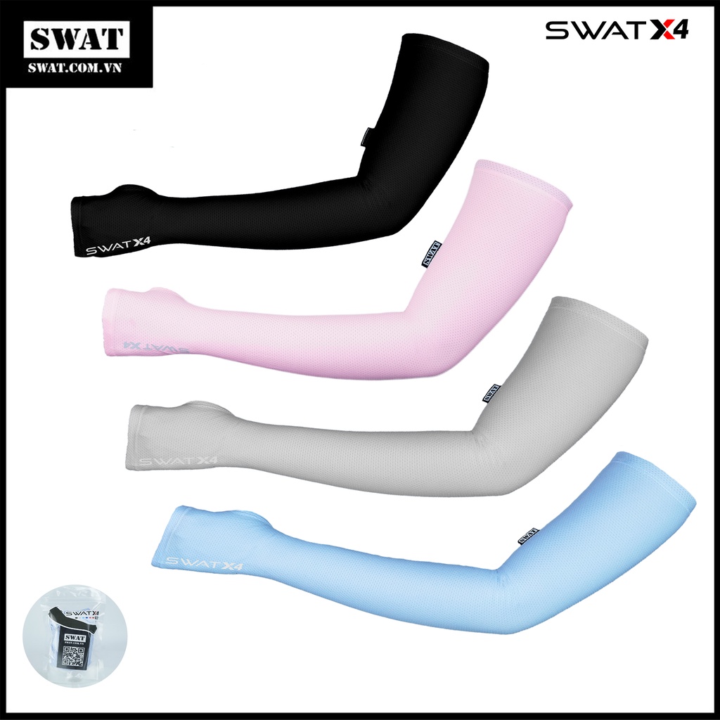 Ống tay chống nắng SWAT X4 xỏ ngón nhiều màu - phụ kiện thời trang cao cấp
