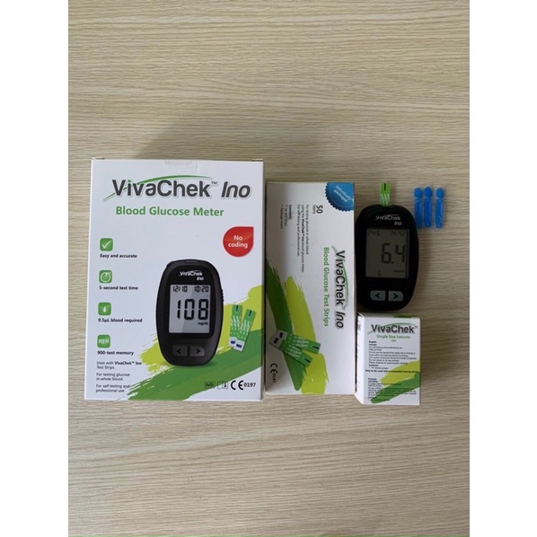 Trọn bộ máy đo đường huyết_VivaCheck_Ino-có bán rời các chi tiết