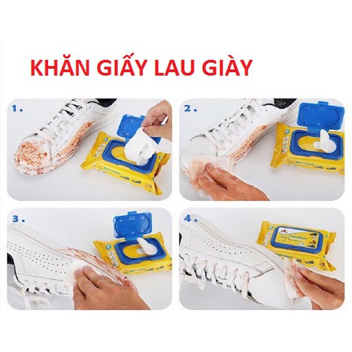 Khăn Giấy Lau Giày - Túi 30 Miếng