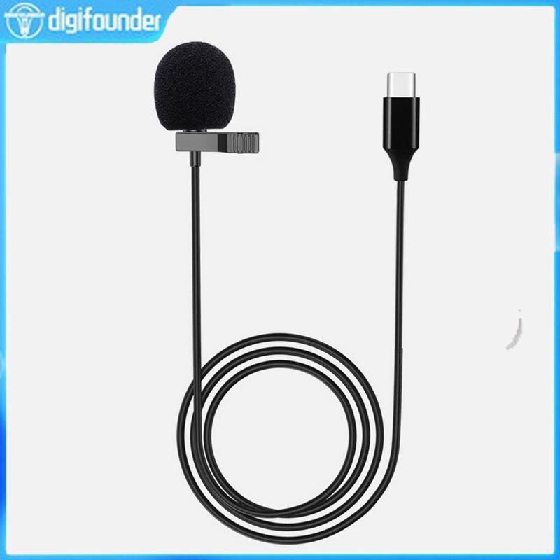 Micro mini có dây Type-C dạng kẹp tiện dụng cho điện thoại/laptop