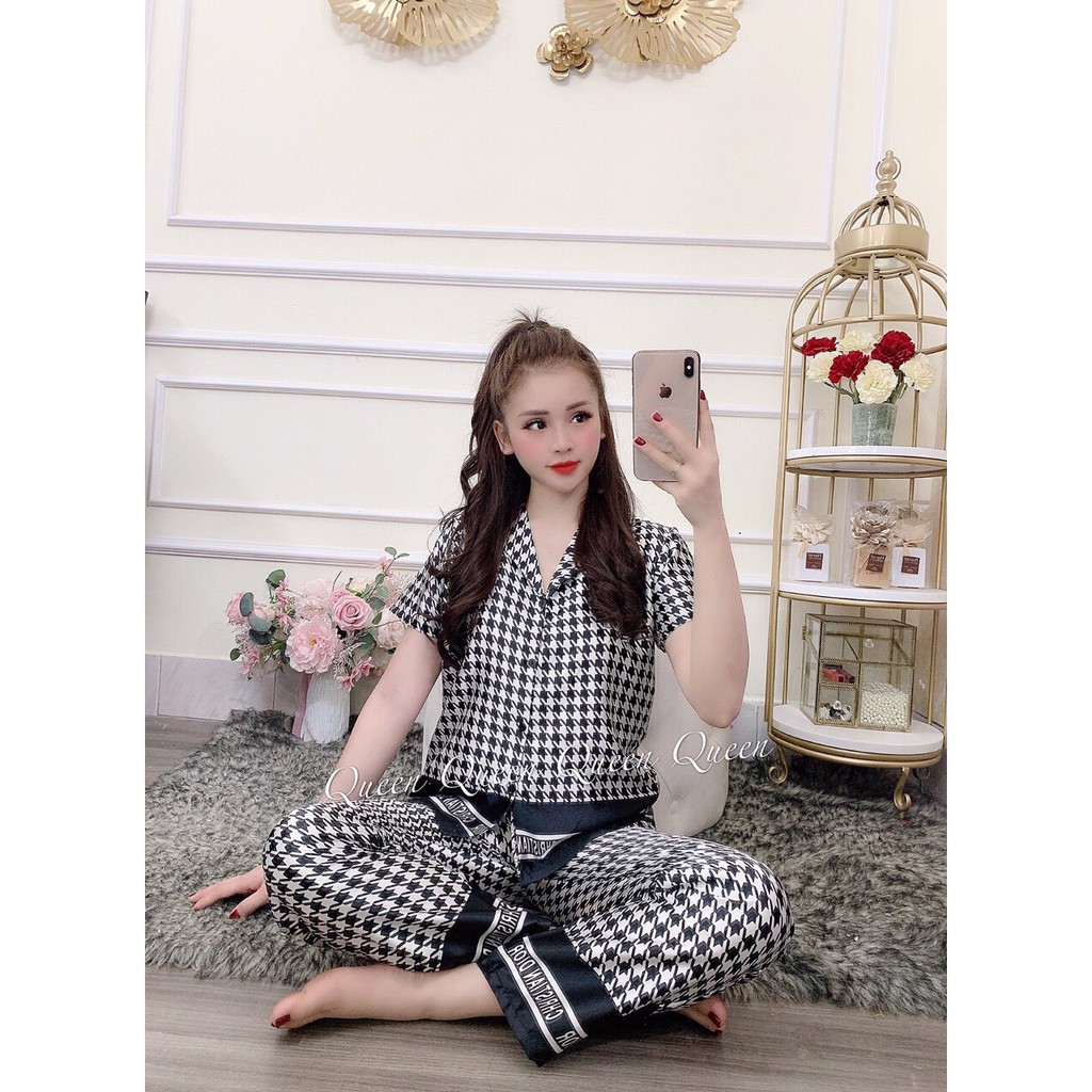 Set Đồ Bộ Pizama Nữ - Bộ Pijama Mặc Nhà HotGirl Siêu Sang Form Đẹp Chuẩn Shop - Kèm Hình Thật TN | BigBuy360 - bigbuy360.vn